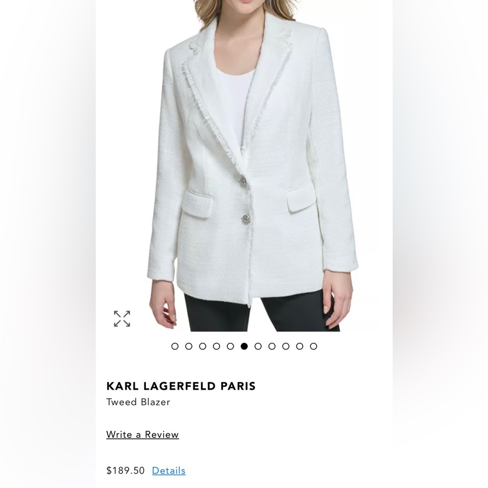 KARL LAGERFELD PARIS
Tweed Blazer size 14